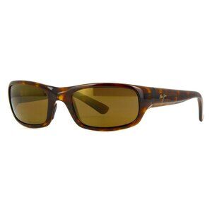 New MAUI JIM Stingray Havana Polarised Rectangle H103 10 Sunglasses Women